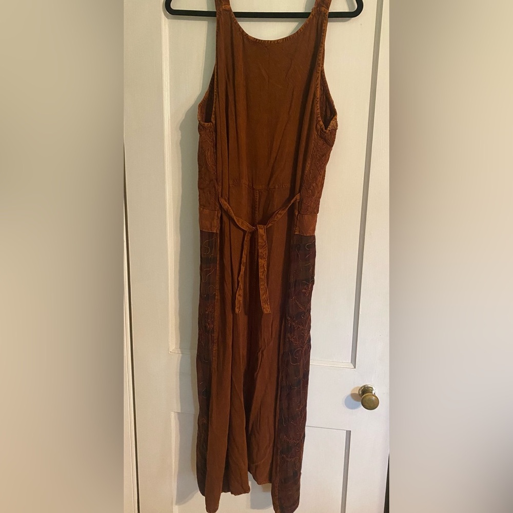 Bohemian Patchwork Sleeveless Dress - Picture 4 of 13
